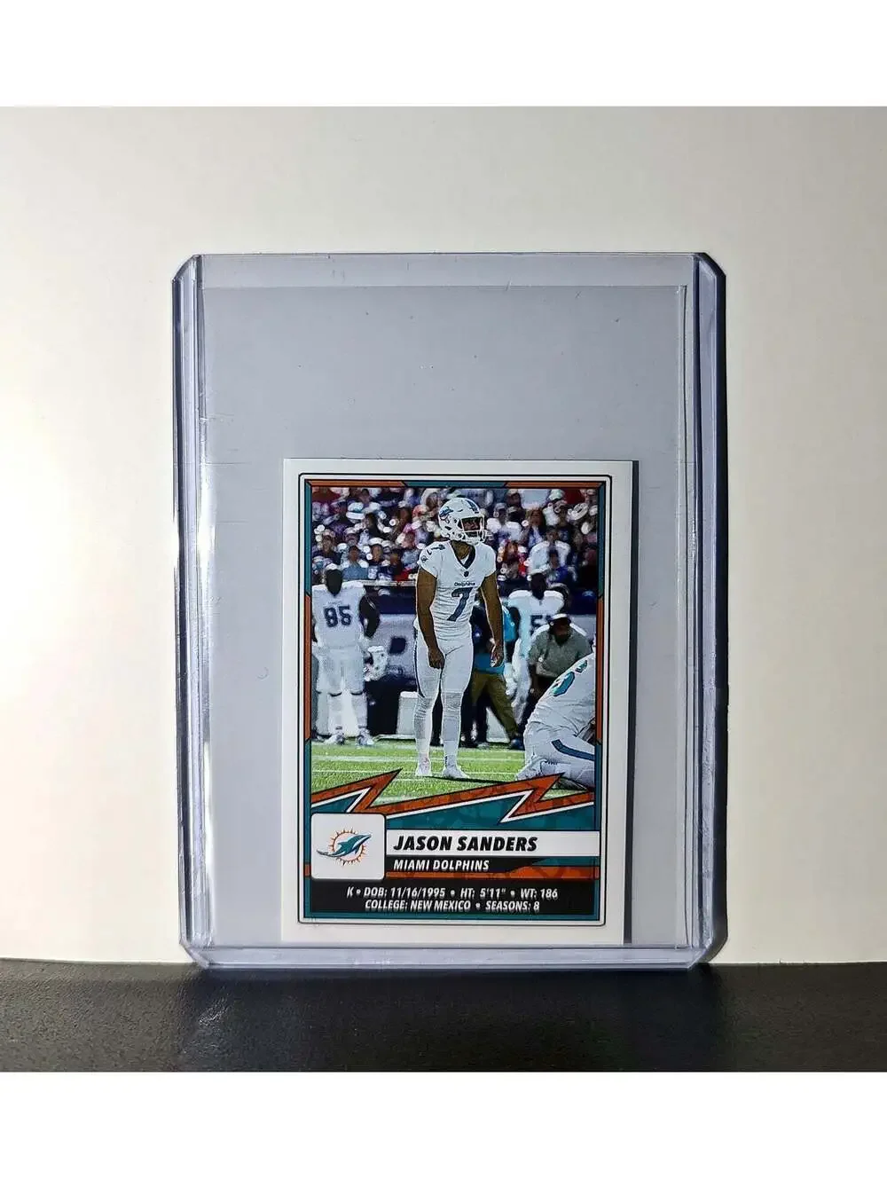 Jason Sanders 2025 Panini NFL #68 Sticker Miami Dolphins